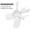 Socket Fan Light With Remote Adjustable Screw Mouth Intelligent Remote Control Integrated LED Fan Light - Image 5